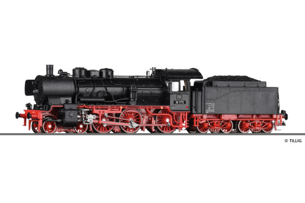 Parní lokomotiva řady 38.10, DB, III. epocha, TT, Tillig 02036