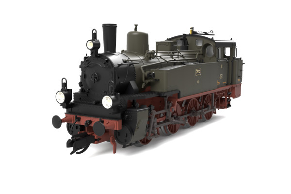 Parní lokomotiva řady Pr. T13, K.P.E.V., I. epocha, analogová verze, TT, Saxonia 120153