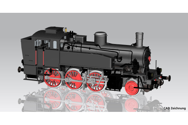 Parní lokomotiva Rh 691, ÖBB, III. epocha, analogová verze, H0, Piko 50740