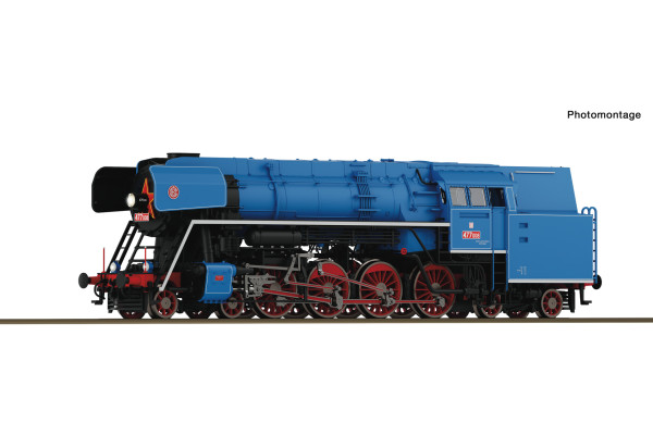 Parní lokomotiva 477.008, ČSD, III. epocha, zvuková verze, kouř, H0, Roco 7110033