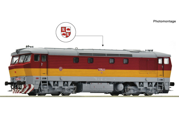 Motorová lokomotiva T 478.2079 „Zamračená“, ČSD, analogová verze, IV. epocha, H0, Roco 7300090