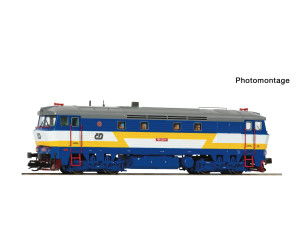Motorová lokomotiva 751 372-4, ČD, zvuková verze, VI. epocha, TT, limitovaná série, Roco 7390039