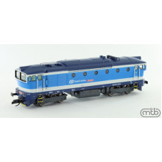 Motorová lokomotiva 754 028, ČD, Najbrt, VI. epocha, TT, MTB TTCD754028 Motorová lokomotiva 754 028, ČD, Najbrt, VI. epocha, TT, MTB TTCD754028