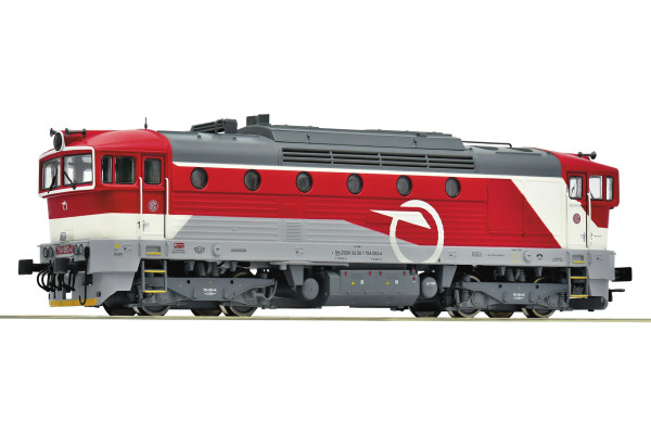 Motorová lokomotiva 754 083-4 ,,Brejlovec“, ZSSK, analogová verze, VI. epocha, H0, Roco 7300082