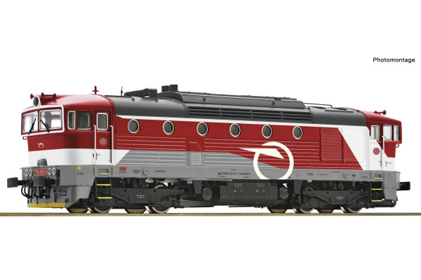 Motorová lokomotiva 754 083-4 ,,Brejlovec“, ZSSK, zvuková verze, VI. epocha, H0, Roco 7310082