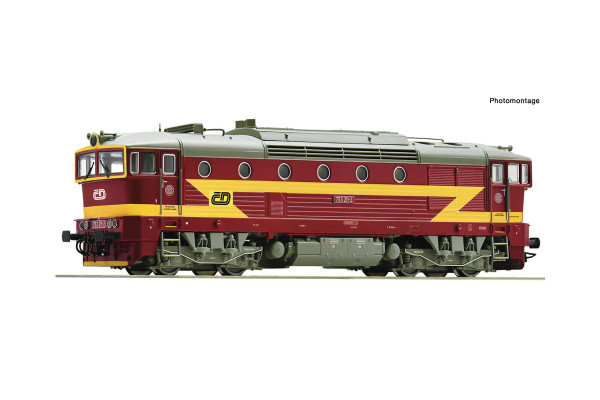 Motorová lokomotiva řady 753 ,,Brejlovec“, ČD, zvuková verze, V. epocha, H0, Roco 7310088