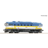 Motorová lokomotiva 750 183-6, ZSSK, analogová verze, V.–VI. epocha, TT, Roco 7380028