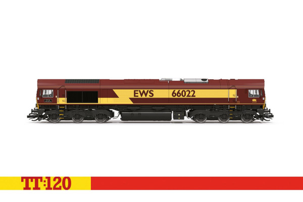Motorová lokomotiva Class 66, EWS, 66022, Lafarge Charnwood, VI. epocha, TT, Hornby TT3030M