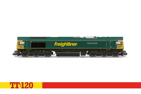 Motorová lokomotiva Class 66, Derek W Johnson MBE 66619 , VI. epocha, TT, Hornby TT3031M