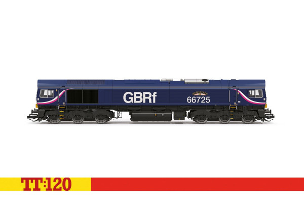 Motorová lokomotiva Class 66,  Sunderland 66725, GBRf, VI. epocha, TT, Hornby TT3032M