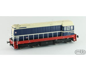 Motorová lokomotiva T 458.1190 "Velký Hektor, ČSD, tmavě modrý nátěr, krémová střecha, IV. epocha, TT, MTB H04581190