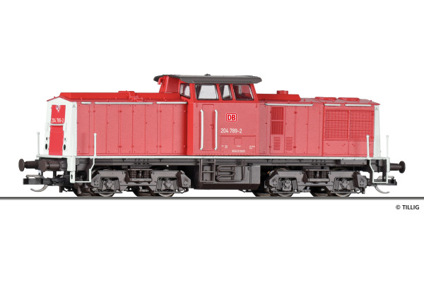 Motorová lokomotiva 204 789-2, DB AG, V. epocha, TT, Tillig 05580