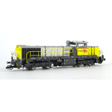 Motorová lokomotiva  Vossloh DE 18, SNCF Réseau, žluto-šedá, analogová verze, VI. epocha, Arnold HN9082