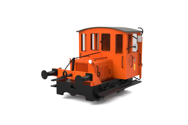 Posunovací lokotraktor 57, DSB, oranžový, analogová verze, IV. epocha, H0, Saxonia 87231