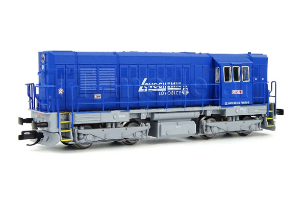 Motorová lokomotiva 740 582-2, Lovochemie, VI. epocha, TT, model Galerie Tillig 2025, Tillig 502420