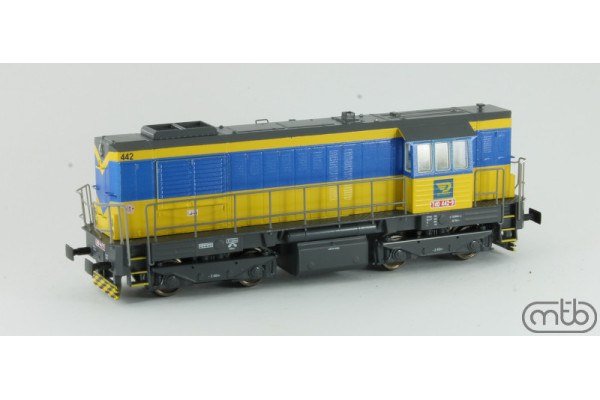 Motorová lokomotiva 740 442, OKD, V. epocha, H0, MTB H0OKD740442