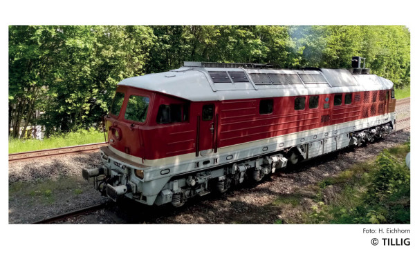 Motorová lokomotiva 232 426-7, Nossen-Riesaer Eisenbahn- Compagnie GmbH, VI. epocha, TT, jednorázová série, Tillig 05777 E