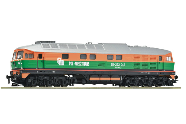 Motorová lokomotiva BR-232 049, Pol-Miedz Trans, V.–VI. epocha, zvuková verze, H0, Roco 7310081