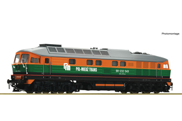 Motorová lokomotiva BR-232 049, Pol-Miedz Trans, V.–VI. epocha, zvuková verze, H0, Roco 7310081