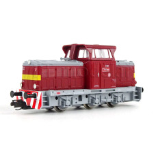 Motorová lokomotiva T 334.0, ČSD, červená se žlutým proužkem, IV. epocha, REEDICE, TT, Tillig 502588