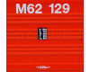 Motorová lokomotiva M62 129, MÁV, analogová verze, VI. epocha, TT, Roco 7380017