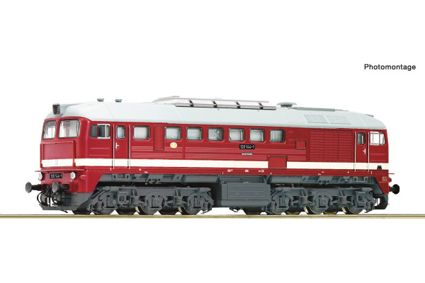 Motorová lokomotiva 120 144-1, DR, zvuková verze, IV. epocha, TT, Roco 7390019