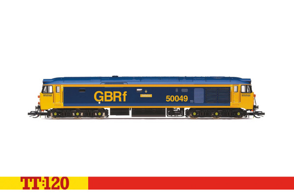 Motorová lokomotiva Class 50, Co-Co, 50049 ,,Defiance", GBRf, zvuková verze, VI. epocha, TT, Hornby TT3015TXSM