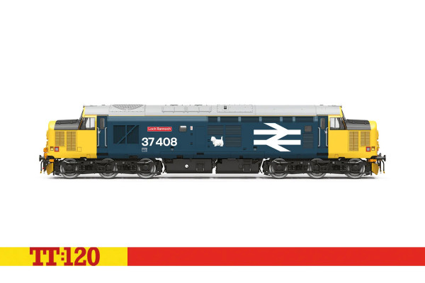 Motorová lokomotiva Class 37, Co-Co, 37408, ,,Loch Rannoch", BR, IV.–V. epocha, TT, Hornby TT3035M