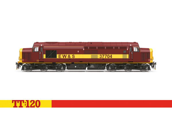 Motorová lokomotiva Class 37, Co-Co, 37704, EWS, zvuková verze, V.–VI. epocha, TT, Hornby TT3037TXSM