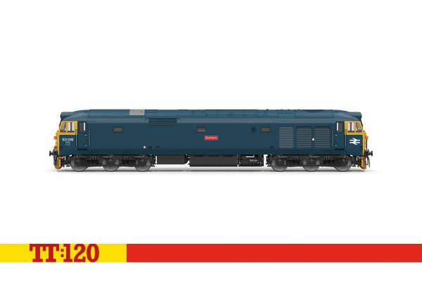 Motorová lokomotiva Class 50, Barham 50016, BR, TT, Hornby TT3041M