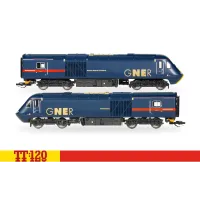 Dvojice motorových lokomotiv HST Class 43, GNER, V. epocha, TT, Hornby TT3047M