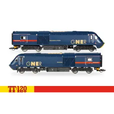 Dvojice motorových lokomotiv HST Class 43, GNER, V. epocha, TT, Hornby TT3047M