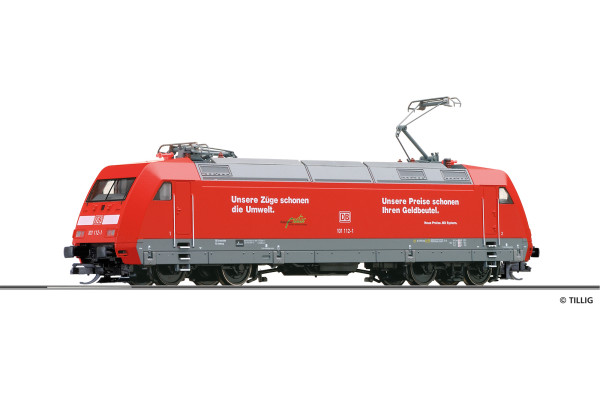 Elektrická lokomotiva 101 112-1, "Unsere Preise schonen Ihren Geldbeutel", DB AG, V. epocha, REEDICE, TT, Tillig 502582 Elektrická lokomotiva 101 112-1, "Unsere Preise schonen Ihren Geldbeutel", DB AG, V. epocha, REEDICE, TT, Tillig 502582