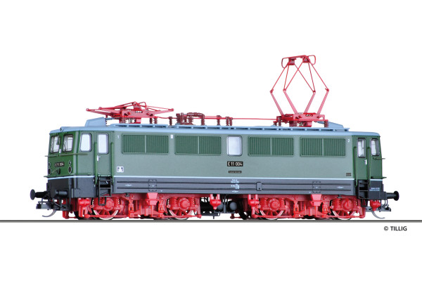 Elektrická lokomotiva E 11, DR, III. epocha, TT, Tillig 502439 Elektrická lokomotiva E 11, DR, III. epocha, TT, Tillig 502439