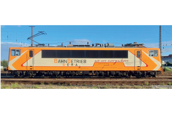 Elektrická lokomotiva 155 111-8, Traktion4Rent GmbH / BahnBetrieb Gera GmbH, VI. epocha, jednorázová série 2026, TT, Tillig 04329 E