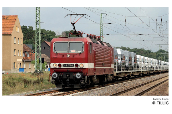 Elektrická lokomotiva ř243 179-9 der DeltaRail GmbH, VI. epocha, TT, jednorázocá série, Tillig 04347 E