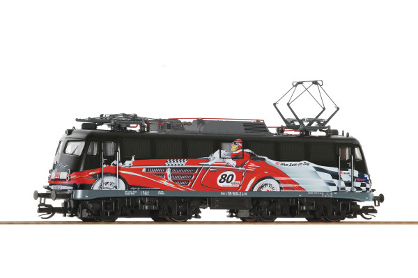 Elektrická lokomotiva 115 509-2, DB AG, "80 Jahre Autozug", zvuková verze, VI. epocha, TT, Roco 7590033