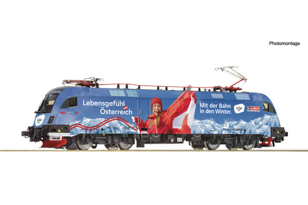 Elektrická lokomotiva 1116 233-8 „Winter im SalzburgerLand“, ÖBB, VI. epocha, analogová verze, H0, Roco 7500036