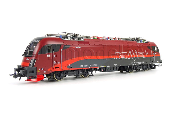 Elektrická lokomotiva řady 1216, Railjet, ÖBB, analogová verze, VI. epocha, H0, Roco 7500182 Elektrická lokomotiva řady 1216, Railjet, ÖBB, analogová verze, VI. epocha, H0, Roco 7500182
