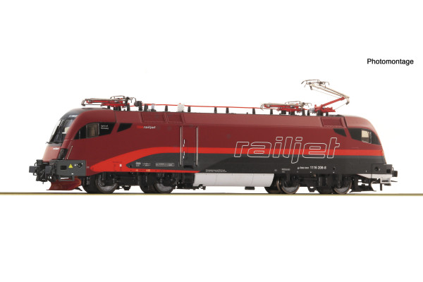 Elektrická lokomotiva řady 1116 „Railjet“, ÖBB, analogová verze, VI. epocha, TT, Roco 7580046 Elektrická lokomotiva řady 1116 „Railjet“, ÖBB, analogová verze, VI. epocha, TT, Roco 7580046
