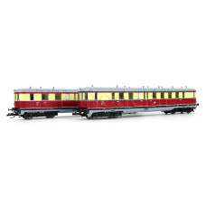 Set motorového a řídicího vozu, VT 137, VS 145, DR, III. epocha, TT, Tillig 02857