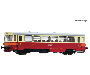 Motorový vůz M 152.0, ČSD, s oranžovým priuhem, zvuková verze, IV. epocha, H0, Roco 7710024
