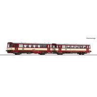 Motorový vůz 810 458-0 s přívěsným vozem Btax, ČD, analogová verze, V. epocha, TT, Roco 7780013 Motorový vůz 810 458-0 s přívěsným vozem Btax, ČD, analogová verze, V. epocha, TT, Roco 7780013