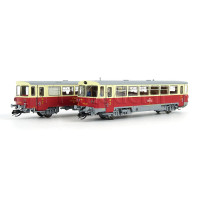 Motorový vůz M 152 0059 s přívěsným vozem Blm, ČSD, IV. epocha, analogová verze, TT, Roco 7780001B Motorový vůz M 152 0059 s přívěsným vozem Blm, ČSD, IV. epocha, analogová verze, TT, Roco 7780001B