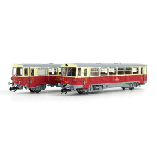 Motorový vůz M 152 0059 s přívěsným vozem Blm, ČSD, IV. epocha, analogová verze, TT, Roco 7780001B