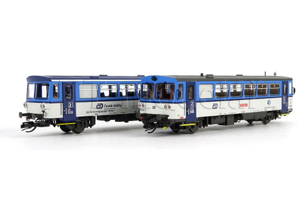Motorový vůz 810 394-7 s přípojným vozem, ČD, analogová verze, VI. epocha, TT, Roco 7780004B Motorový vůz 810 394-7 s přípojným vozem, ČD, analogová verze, VI. epocha, TT, Roco 7780004B