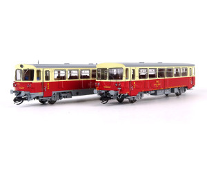 Motorový vůz M 152 00xx s přívěsným vozem Blm, ČSD, IV. epocha, analogová verze, TT, DOPRODEJ, Roco 7780001a