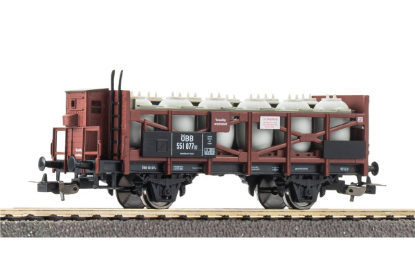 Vůz s nádobami na kyselinu, ÖBB, III. epocha, H0, Piko 24559 Vůz s nádobami na kyselinu, ÖBB, III. epocha, H0, Piko 24559