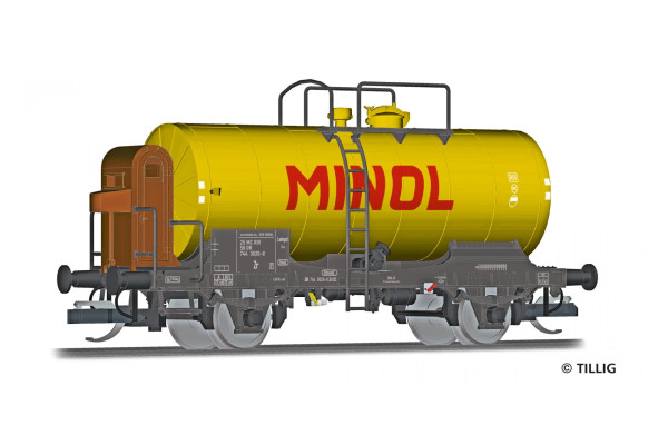 Kotlový vůz Minol, DR, IV. epocha, TT, model Galerie Tillig 2026, Tillig 502459