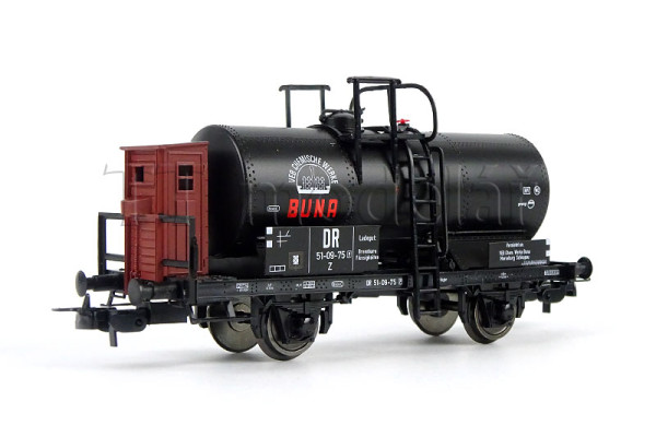 Kotlový vůz „Chemische Werke Buna“, DR, III. epocha, H0, Tillig 77077 Kotlový vůz „Chemische Werke Buna“, DR, III. epocha, H0, Tillig 77077